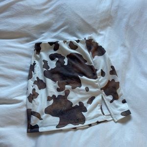 Windsor Cow Print Skirt